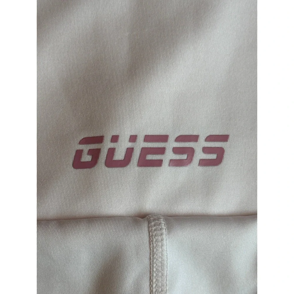 Guess Lace Up Leggings‎ Womens S Cream Excellent High Waisted Athletic Pants